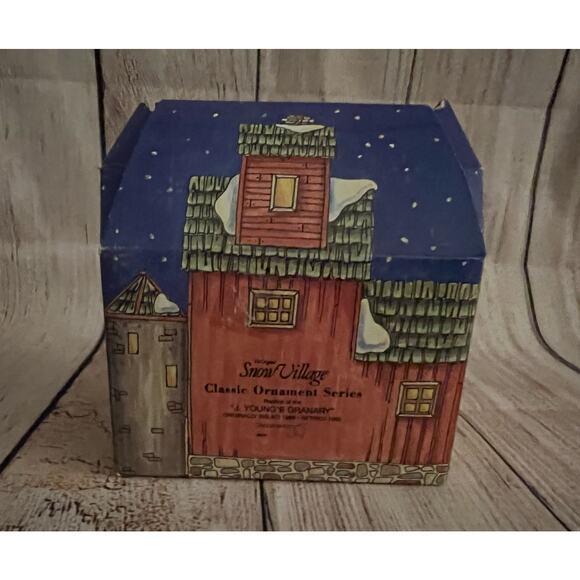 Dept. 56 Classic Ornament Series Snow Village “J. Young’s Granary” #98632 - Picture 11 of 16